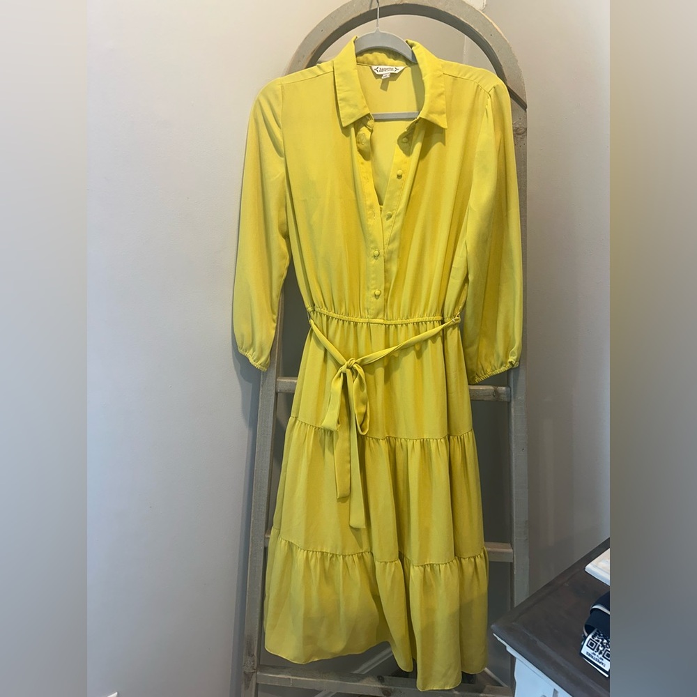 Yellow Midi Dress